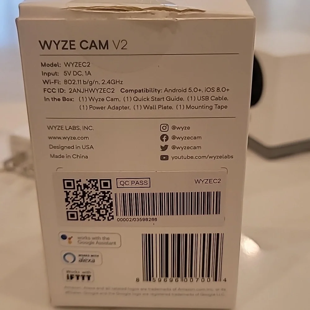 Wyze Cam 1080p HD WiFi Indoor Camera - White